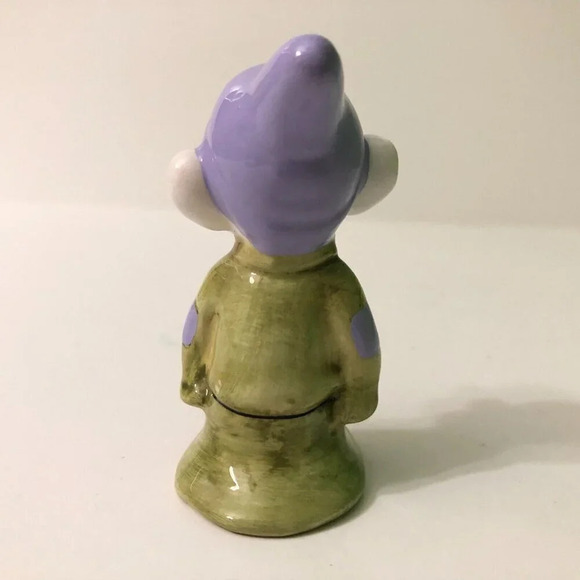 Dopey Figurine Ceramic Snow White 3 Inch Tall Figure Unmarked - Picture 4 of 14